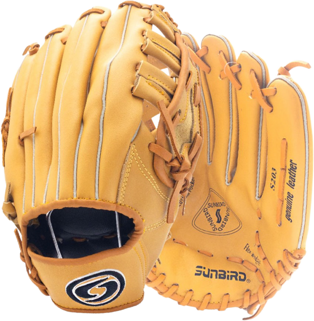 썬버드 천연 소가죽 야구글러브 S203 13인치 외야글러브 우투 좌투, 13인치-탄 좌투