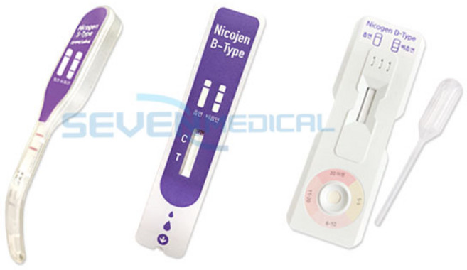 니코젠 금연 간단한 니코틴 흡연검사 흡연 진단키트 니코틴테스트 소변 구강 타액검사, D타입, 1개