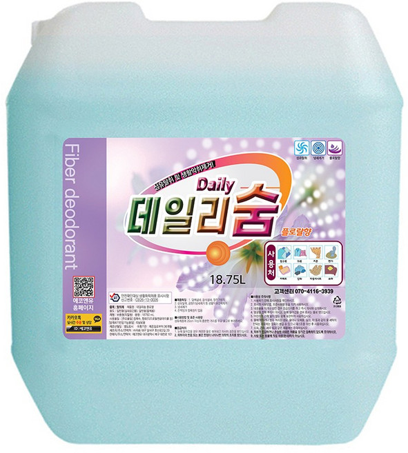 데일리숨 플로랄향 18.75L 대용량 섬유탈취제 생활악취제거, 1개