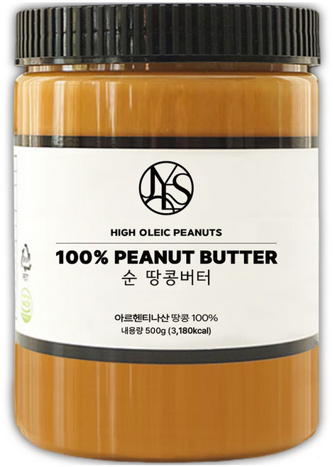 야스티 순 땅콩버터 크리미 100% 무첨가, 500g, 1개