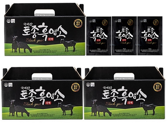 마가목 국내산 토종 흑염소진액 자연방목 엑기스 보양 흑염소즙 꾸지뽕, 30개, 70ml