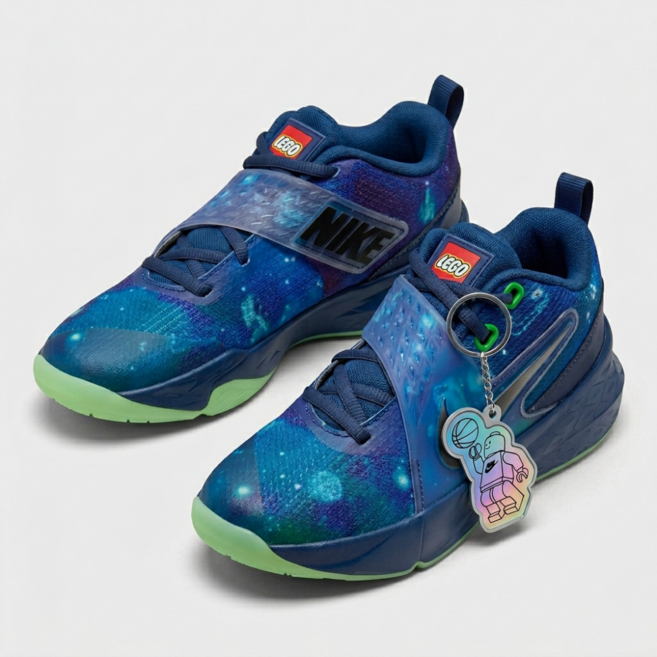 키즈 주니어 발편한 농구화 허슬 x LEGO 찍찍이 운동화