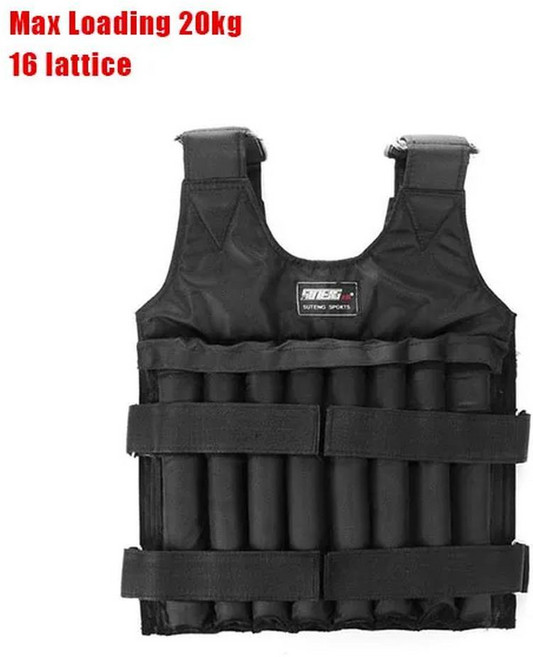 중량조끼 권투 훈련 운동 피트니스 장비 조정 가능, 5. 20kg Only vest