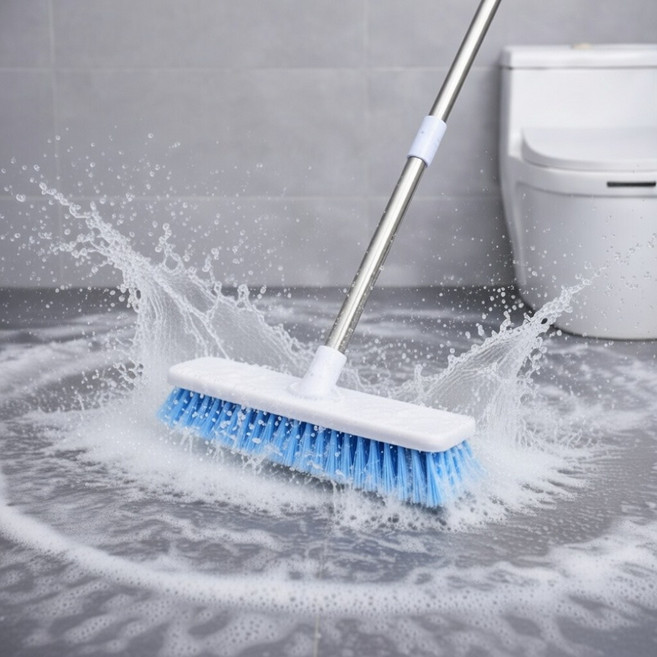 꼼수창고 2in1 밀대 욕실 바닥 스퀴지 화장실 롱, 1개