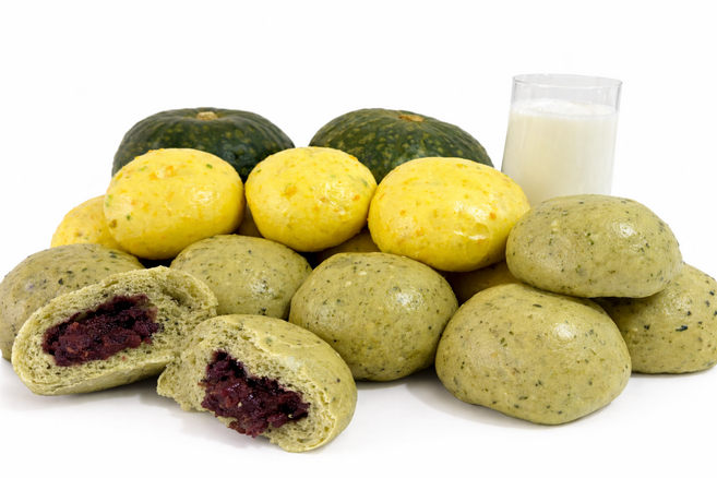 수제 찐빵 양구 곰취 8 호박 8 섞어서, 1kg, 1개