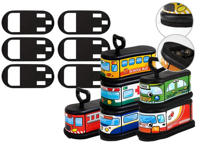 키즈카페 붕붕카6종-1세트 안전패드포함 무소음붕붕카