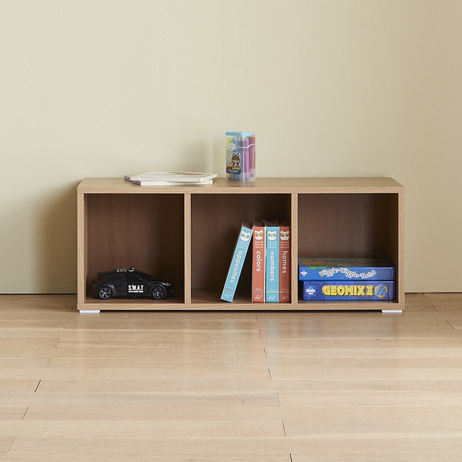 주니토 800 1단 낮은책장 미니책장 슬림책장 기본형 OR1039, 오크
