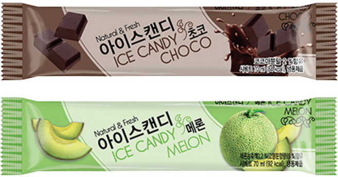 서주 아이스캔디 초코x20 + 메론x20, 1개, 70ml