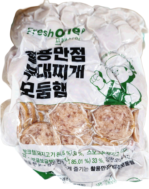 FW 부대찌개 모둠 햄 1kg 업소용 식당용 햄 부대찌개, 5개