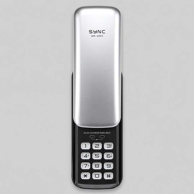 솔리티 SYNC SR-05N 실버 보조키 1way 번호키 버튼식 커버형 가성비굿 안전 구SRB100, SR05N실버, 고객직접설치