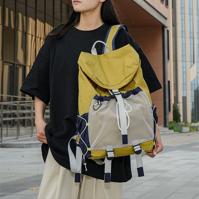 남녀공용 경량 학생 여행 캐주얼 데일리 스트링 배낭 가방