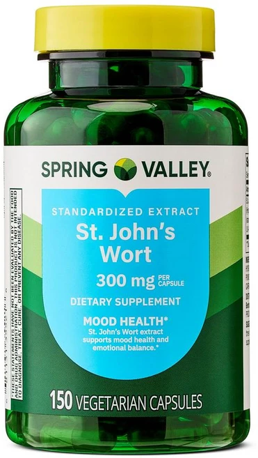스프링밸리 세인트존스워트 300mg 무드 헬스 캡슐 Spring Valley St. Johns Wort, 1개, 150정 - 쿠팡