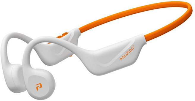 POLVCDG 개방형 골전도 사이클링 이어폰 32GB 메모리 Bluetooth 5 4 야외 스포츠 러닝 X1, Orange-No memory