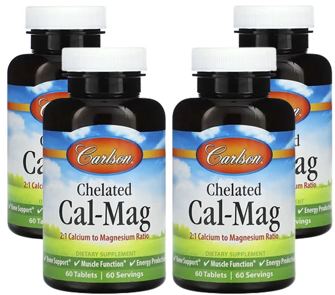 칼슨 킬레이트화 Cal-Mag 60정, 4개 - 쿠팡