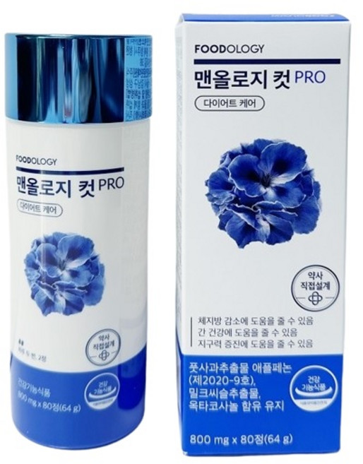 푸드올로지 맨올로지 컷 프로, 80정, 2세트