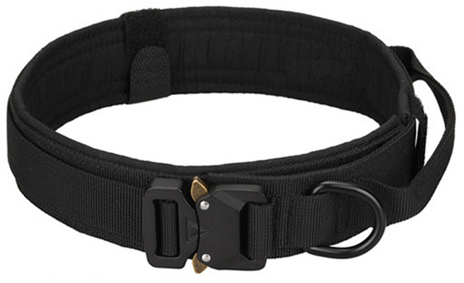 Ozingg 중형견 대형견 훈련 목줄, 블랙, 1개