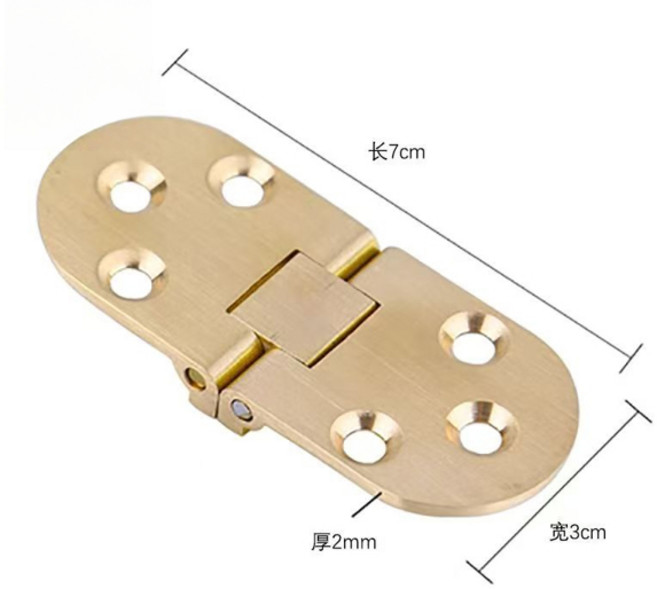 2 조각 가구에 대 한 두꺼운 단단한 황동 헤비 듀티 경첩 옷장 및 캐비닛 하드웨어에 대 한 나비 H 형 접는 경첩, [07] Folding hinges 2mm