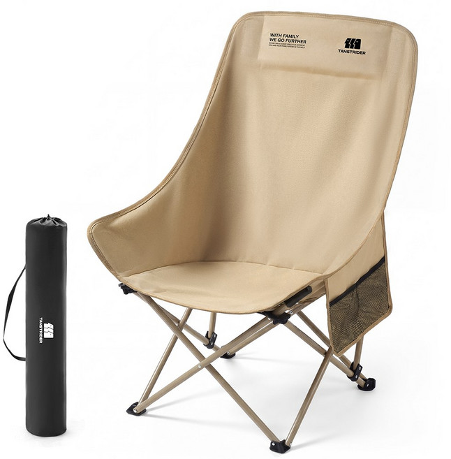 탄씨엔쯔 탄스트라이더 하이백 체어 접이식 경량 캠핑의자, 1개, 카키