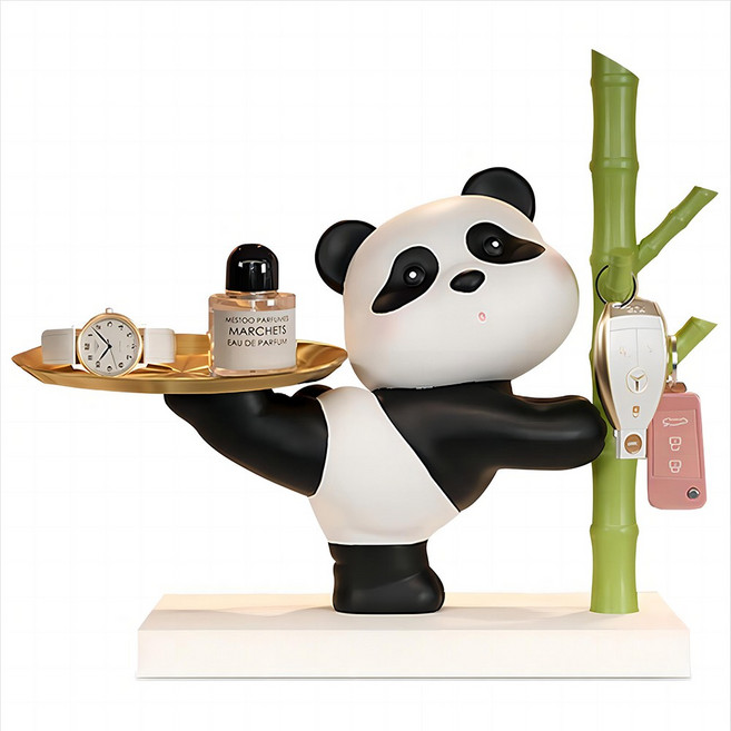 ZOZOFO 판다 악세사리 차키보관 수납 트레이 집들이선물, 1개, A