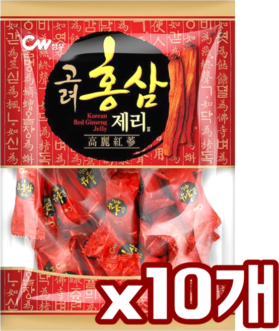 청우 홍삼제리 350g x 10개 / 젤리 과자 간식