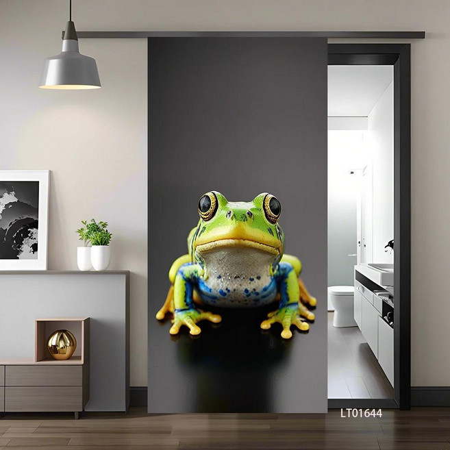 돌고래 카브라이트 귀여운 동물 도어 스티커 방수 탈부착 홈 장식 비닐 데칼, 1개, 9. 9 / D. 85x215cm(cut 2 pcs)