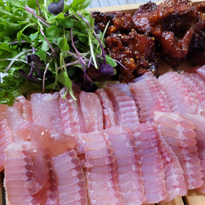 목포 홍어 밀키트 1kg 삭힌 홍어회 홍어애 초고추장증정, 중간숙성, 1개