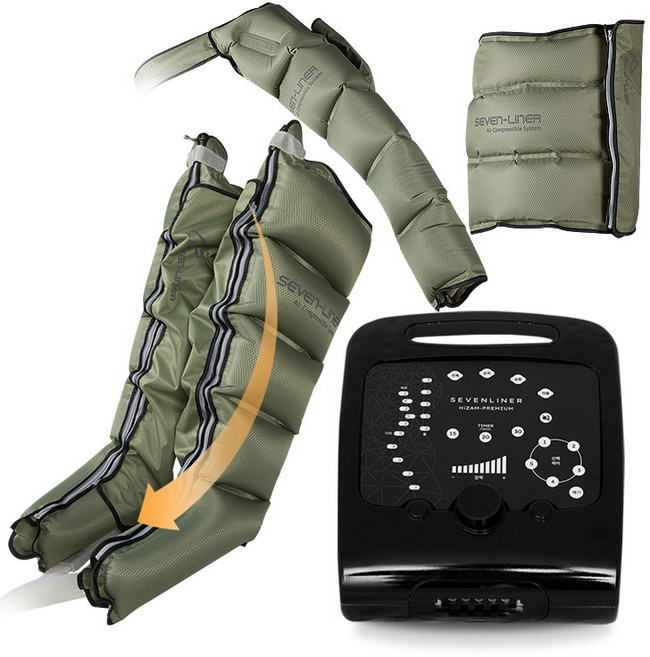 공기압 다리 안마기 세븐라이너 하이잼 프리미엄 세트 (HiZAM-Premium SET), 하이잼 프리미엄 세트 다리+팔+허리 커프 구성