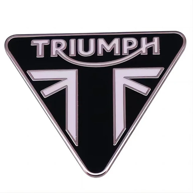 트라이엄프 바이크 오토바이 메탈 에나멜 핀 브로치 애호가 수집용 백팩 모자 가방 장식 배지 친구 팬들, 04 3