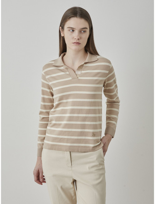 인디안 세정 웰메이드 여성 데일리스트NC [ 26년 SS최저가] 멋지고 고급스러운 스트라이프 티셔츠MDB BL5S2171 NC수원터미널