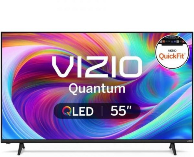 비지오 55인치 4K UHD QLED 스마트 TV 돌비 비전 HDR 와이파이 6 HDMI 2.1 블루투스 알렉사 및 애플 에어플레이 호환 VQD55M0804