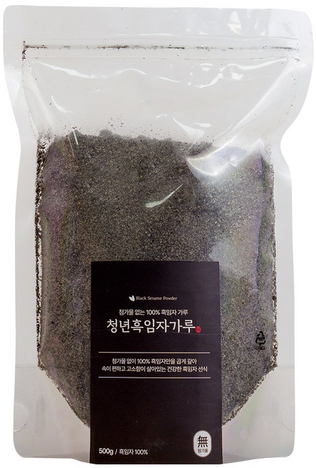 청년선식 저온에서 볶은 검은깨 흑임자가루 분말, 단일속성, 500g, 1개