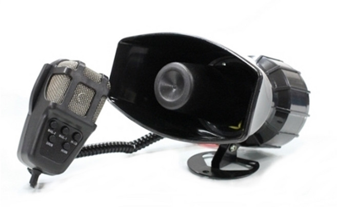 발통마켓 차량용 마이크혼 크락션 싸이렌 보이스혼 메가폰, 80W 6기능 신형 보이스혼, 1개