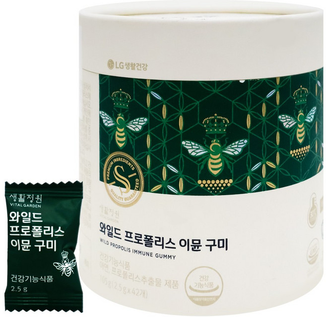 생활정원 와일드 프로폴리스 이뮨 구미 6주분, 42회분, 1개