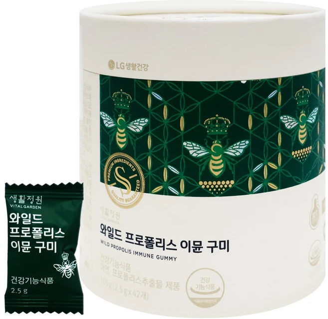 생활정원 와일드 프로폴리스 이뮨 구미 6주분, 42회분, 1개 - 쿠팡
