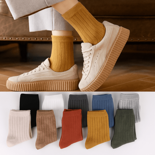 꿈꾸는아재 여성 무압박 중목 골지양말