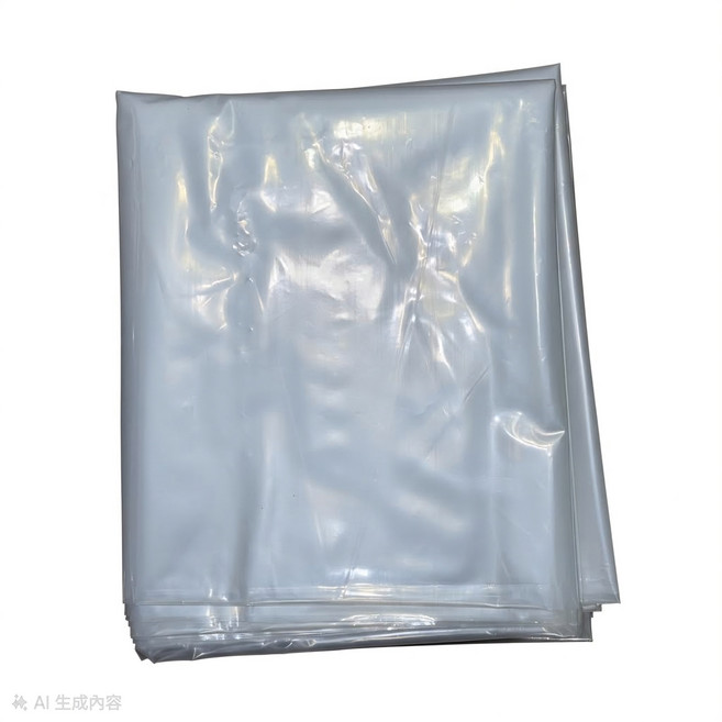 透明塑膠袋 零售包裝袋, 白色半透明, 1個