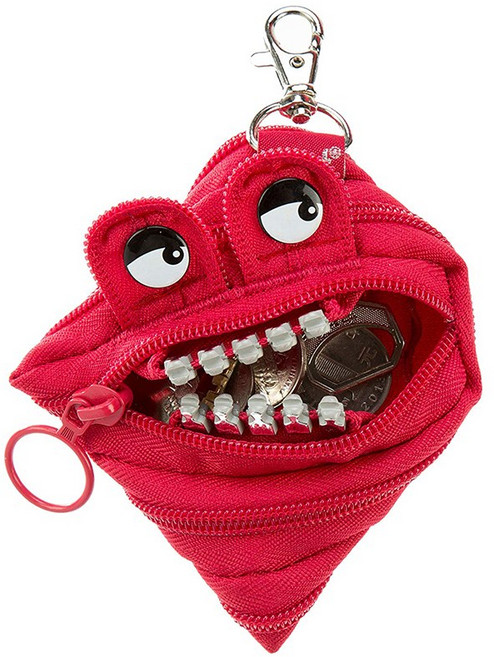 집잇 이빨몬스터 그릴즈 미니 에어팟파우치 키링, 레드