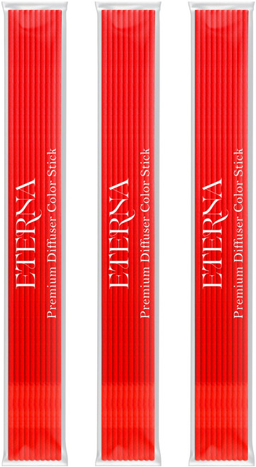 에테르나 프리미엄 고밀도 디퓨져 컬러 섬유스틱, 레드, 30개입, 1개