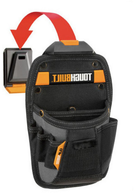 공구 걸이 못주머니 원터치클립형 8구, 1개