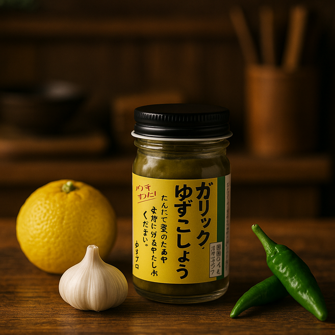 일본 장인 갈릭 마늘 유즈코쇼 유자 고추 이자카야 조미료 향신료 야마토마트, 1개, 60g