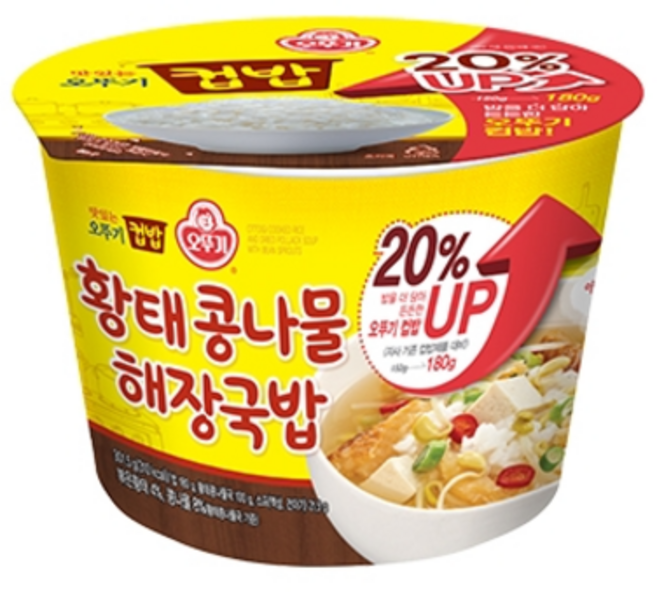 오뚜기 컵밥 황태콩나물해장국밥(20%증량) 301.5g, 5개