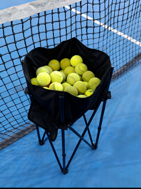 테니스 볼카트 공 캐리어 보관함 이동식 바구니 카트 테니스 볼 박스, 1개, 블랙