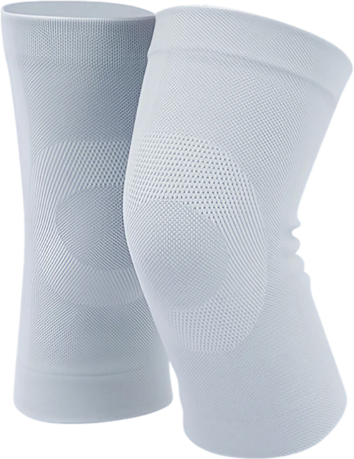 화인 무릎보호대 슬림 고탄력 얇은 무릎아대 일상 보온 운동용 2P, 그레이, 1세트