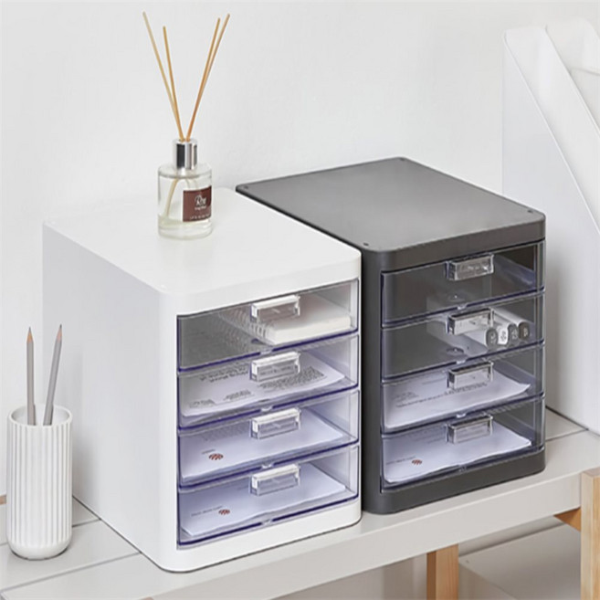 예스몰 4단오피스정리함 단오피스보관함, 화이트