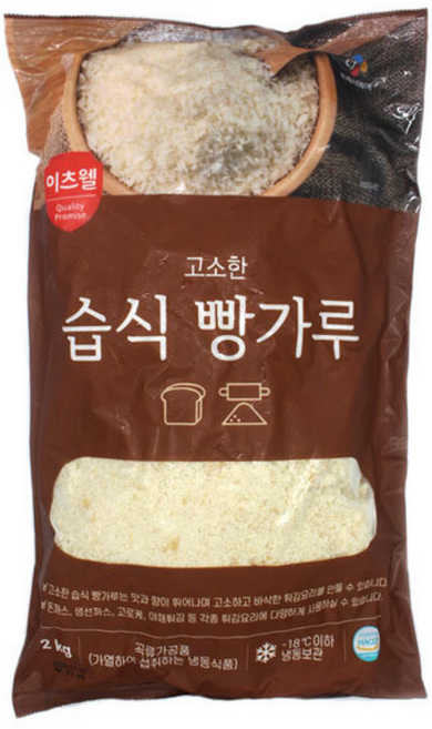 CJ 이츠웰 고소한 습식 빵가루2kg 2개/아이스박스+아이스팩/, 2kg, 1개
