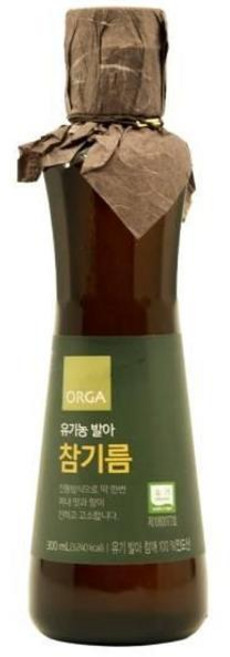 ORGA 유기농 발아 참기름(인도산), 300ml, 22개