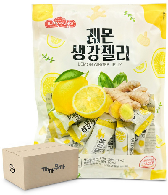 일광제과 레몬 생강 젤리, 10개, 250g