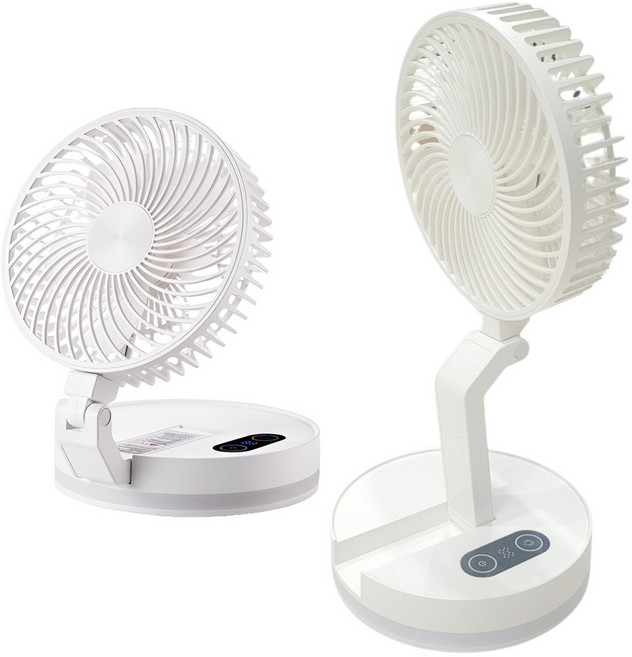 와이로리 무선 탁상용 미니 선풍기 F-200, 화이트