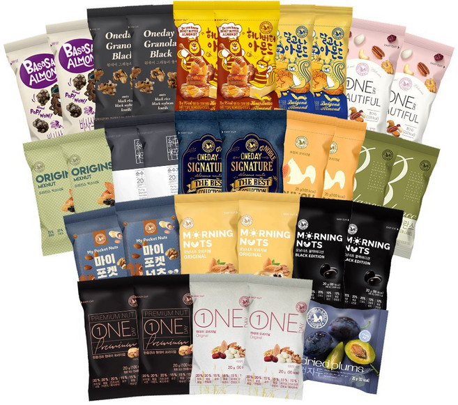 산과들에 한줌견과 맛보기팩 31 하루한줌견과, 1세트, 622g