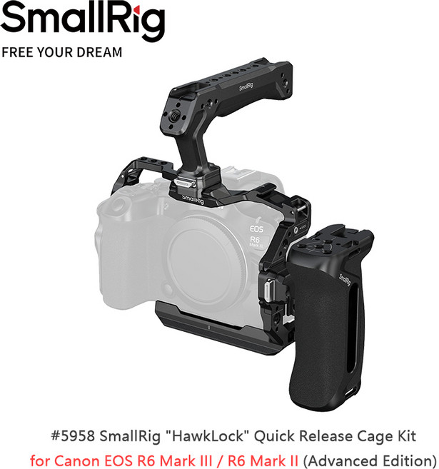 SmallRig Canon EOS R6 Mark III / R6 Mark II 快拆兔籠套件 (高級版), 1套, #5958